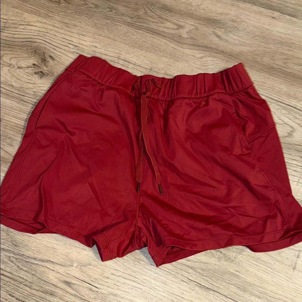 Women's Athletic Red Shorts